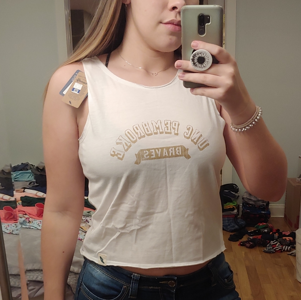 University (UNCP) crop top